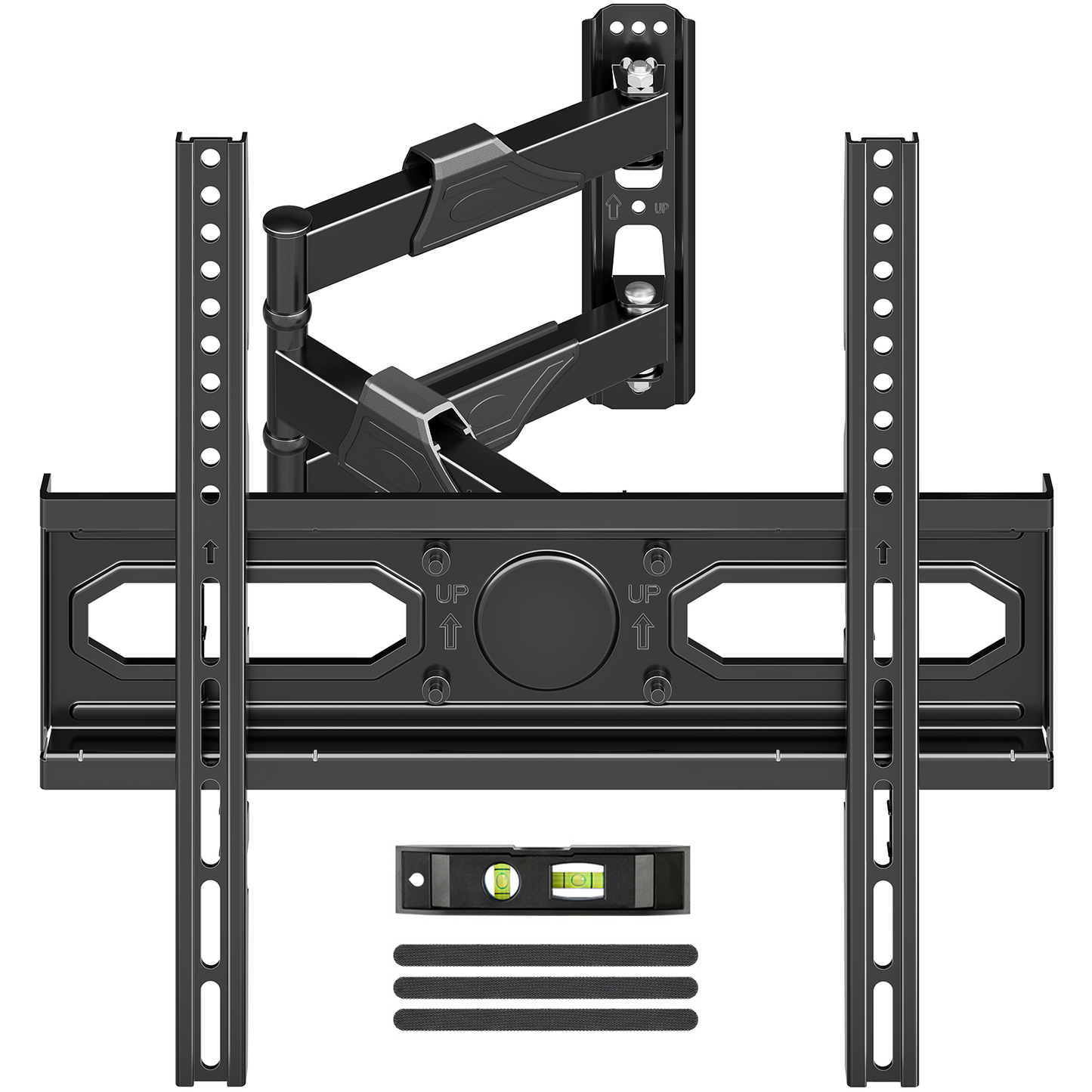 Mountory Full Motion TV Wall Mount for 26-60" TVs, Swivel and Tilt TV Mount with Single Stud, Max VESA 400x400, up to 77 lbs