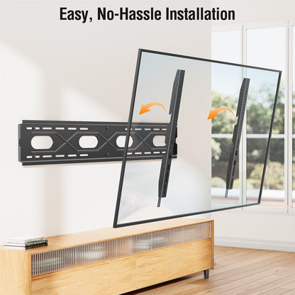 Mountory Heavy Duty Fixed TV Wall Mount for 50-120" TVs, 1.1" Ultra Slim Low Profile, Max VESA 950x600, up to 220 lbs,Fits 16"/18"/24"/32"/36" Studs