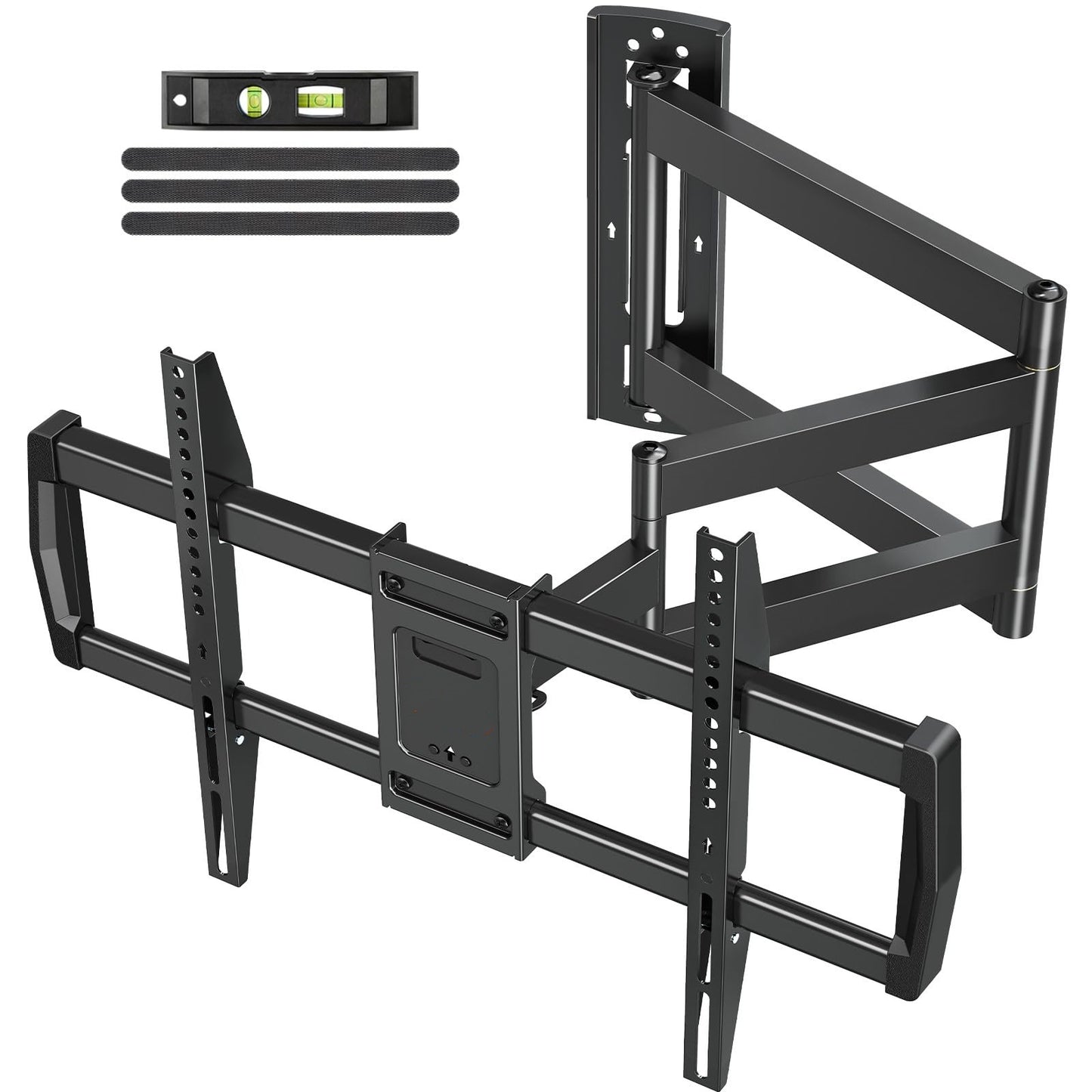 Mountory Long Arm TV Wall Mount for Most 43-76 Inch TVs, 37.9 Inch Long Extension Corner TV Mount, Full Motion Wall Mount TV Bracket Swivel and Tilt, Holds up to 99 lbs. Max VESA 600x400mm