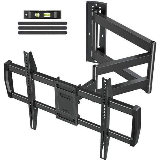 Mountory Long Arm TV Wall Mount for Most 43-76 Inch TVs, 37.9 Inch Long Extension Corner TV Mount, Full Motion Wall Mount TV Bracket Swivel and Tilt, Holds up to 99 lbs. Max VESA 600x400mm