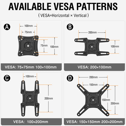 Mountory 29.5"  Full Motion Long Arm TV Mount for 14-42" TVs Monitors, Max VESA 200x200, up to 44 lbs